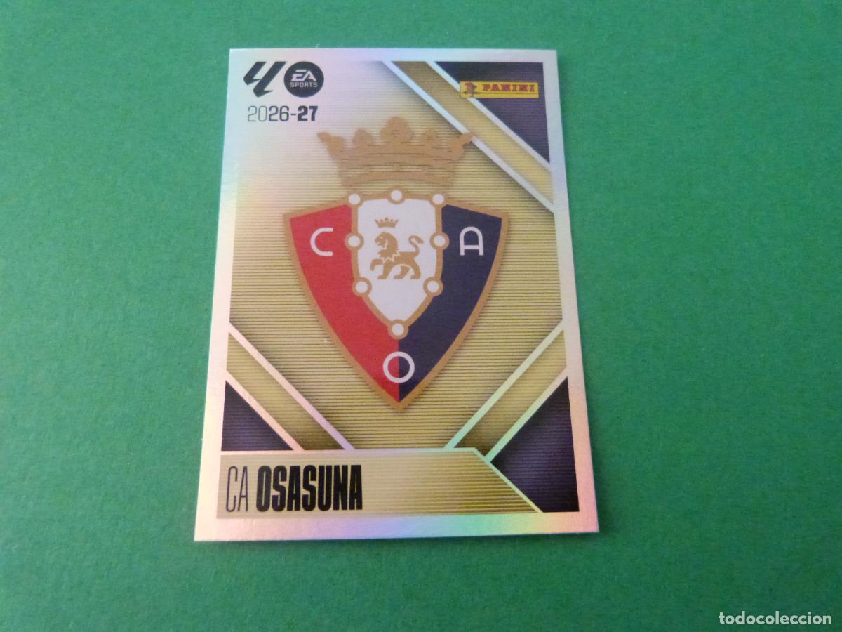 Cromos de f&uacute;tbol: CROMO FUTBOL ESCUDO AT. OSASUNA SIN PEGAR N&ordm; 1 LIGA ESTE 2026-2027/26-27 PANINI