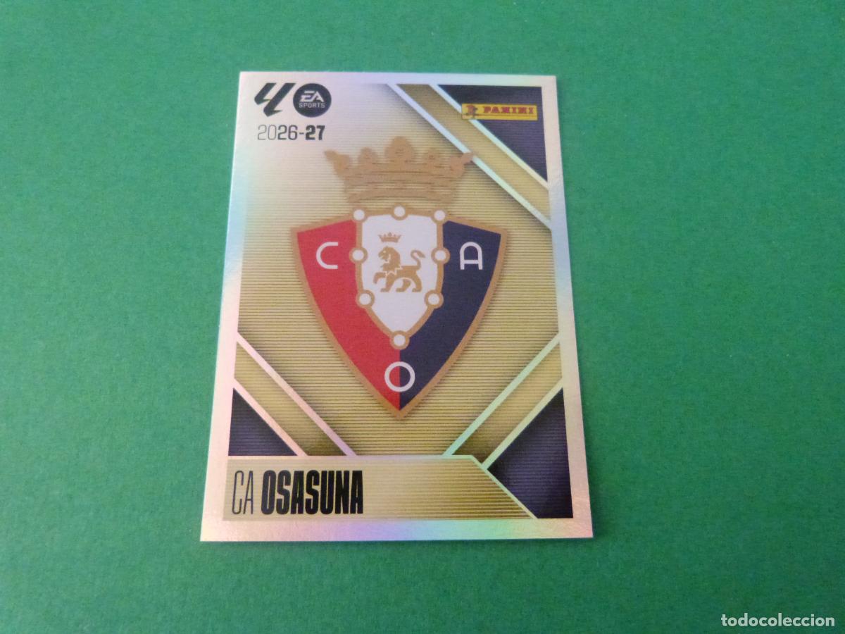 Cromos de f&uacute;tbol: CROMO FUTBOL ESCUDO AT. OSASUNA SIN PEGAR N&ordm; 1 LIGA ESTE 2026-2027/26-27 PANINI