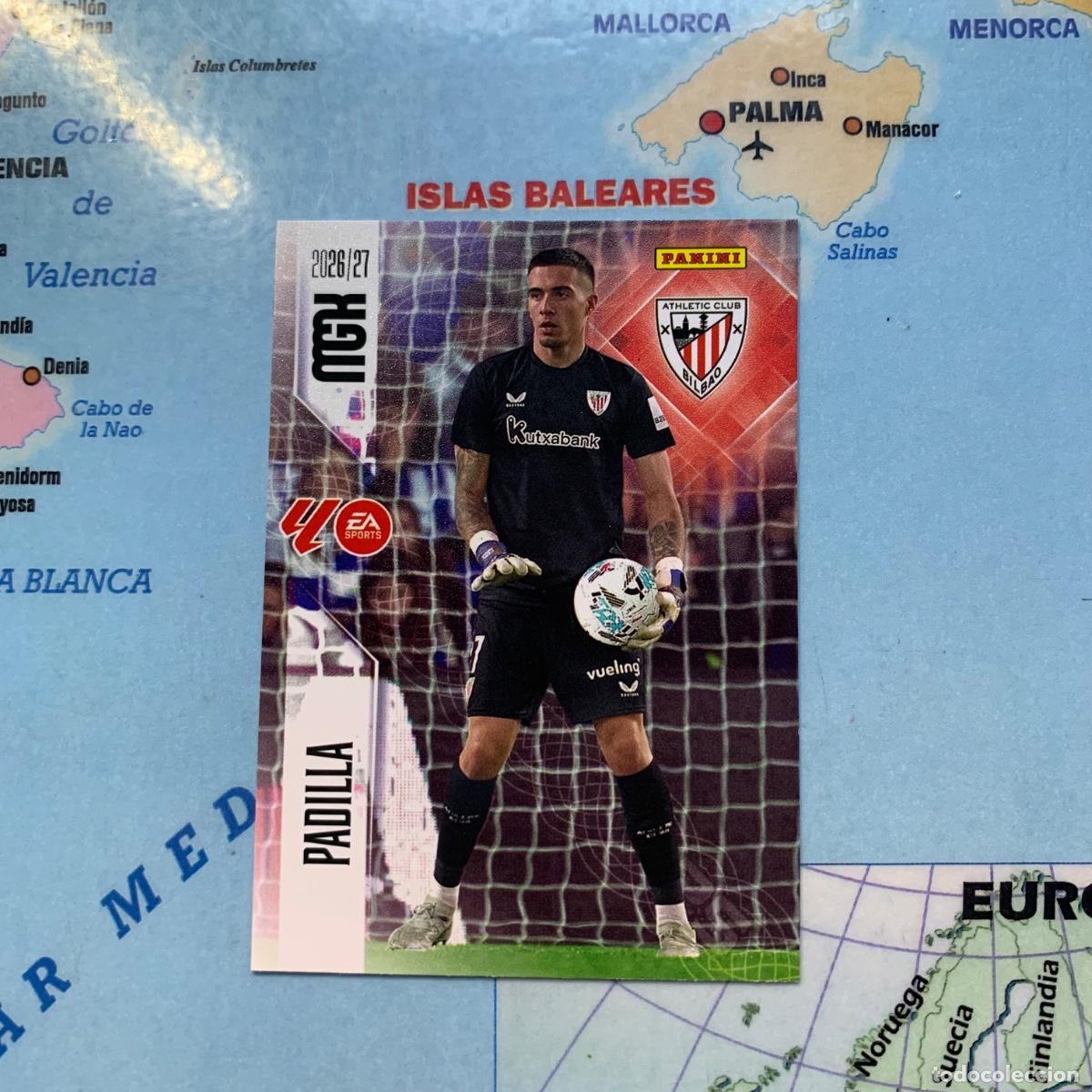 Cromos de f&uacute;tbol: Padilla n&uacute;mero 39 del Athletic de Bilbao megacracks 26-27 2026-2027