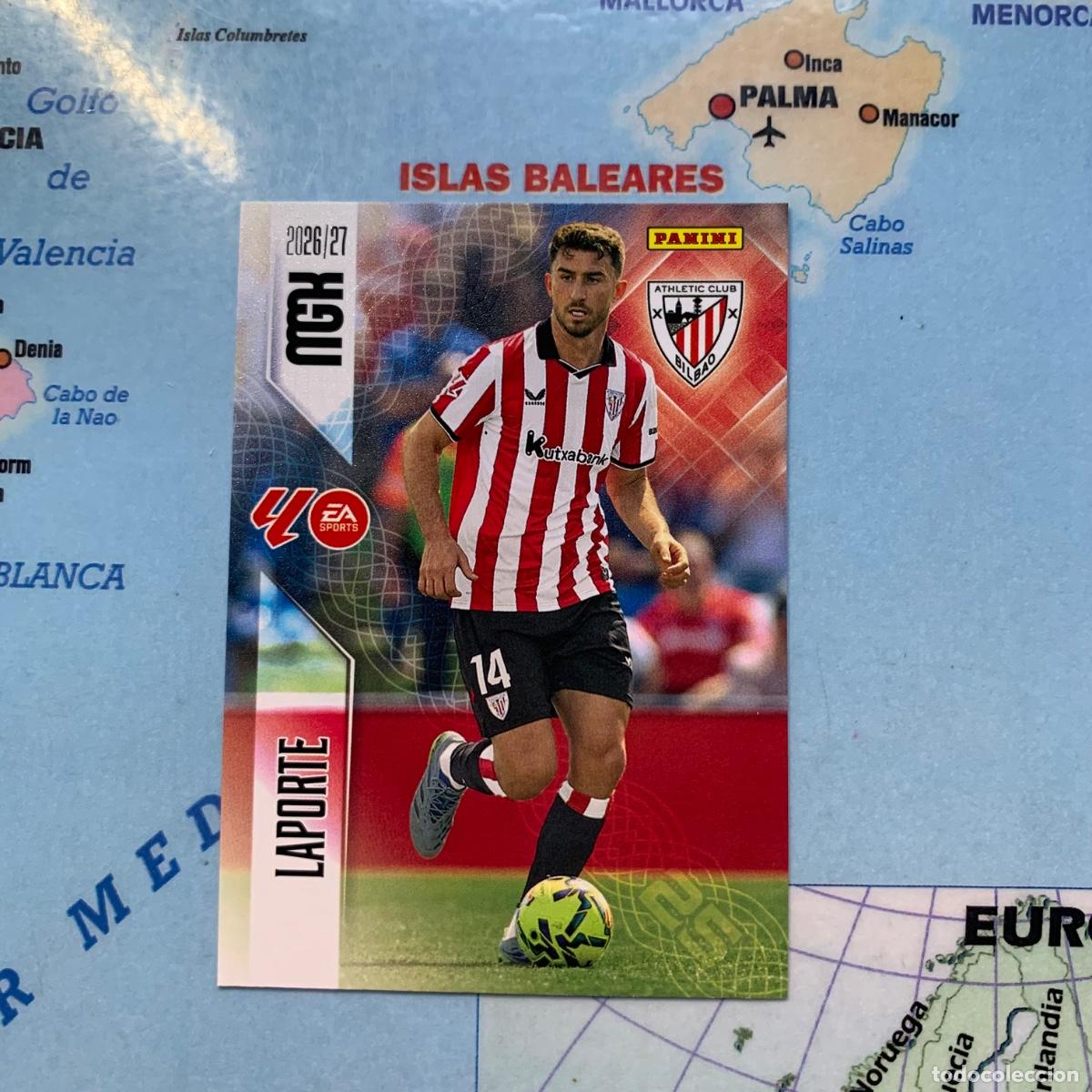 Cromos de f&uacute;tbol: Laporte n&uacute;mero 43 del Athletic de Bilbao megacracks 26-27 2026-2027