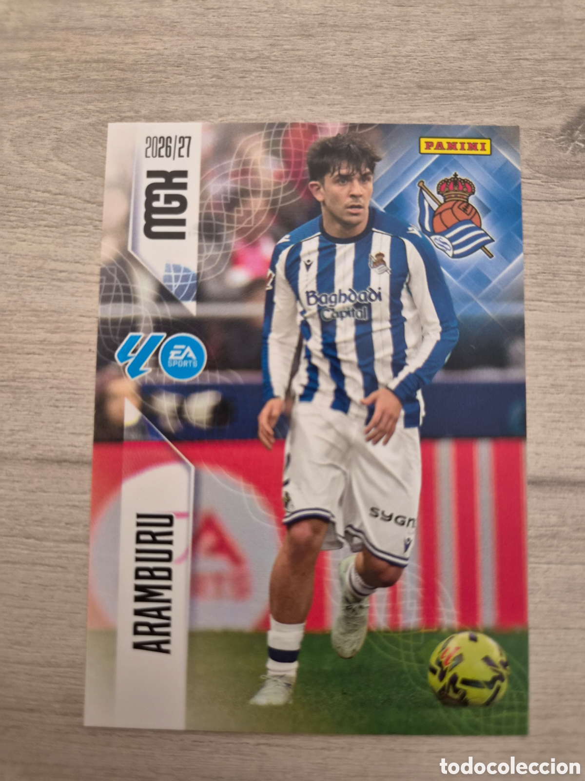 Cromos de f&uacute;tbol: N&deg;310 Real Sociedad Aramaburu Megacracks 26/27