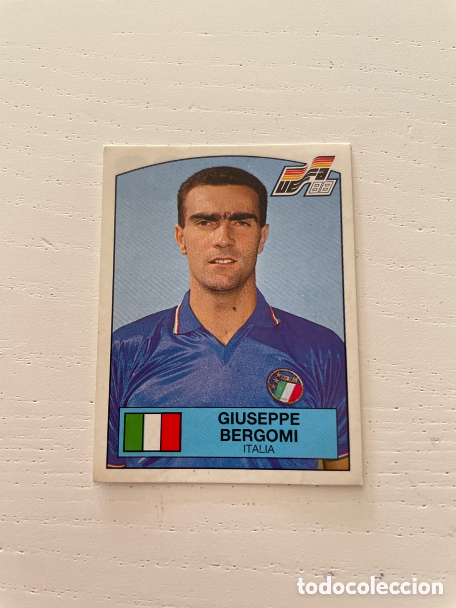 Cromos de f&uacute;tbol: EURO 88 cromo 81 GIUSEPPE BERGOMI sin pegar Panini