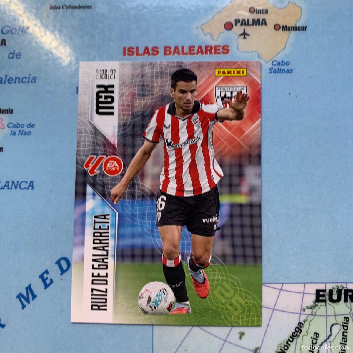 Cromos de f&uacute;tbol: Ruiz de Galarreta n&uacute;mero 45 del Athletic de Bilbao megacracks 26-27 2026-2027