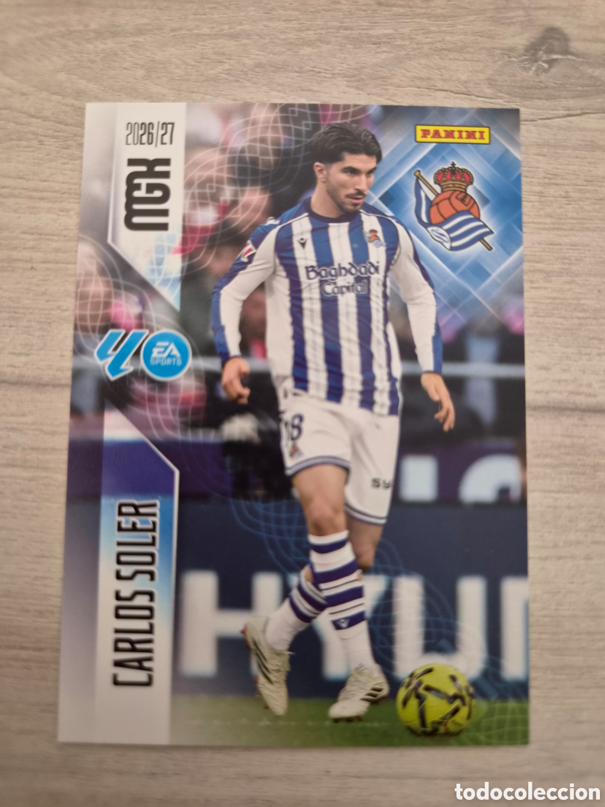 Cromos de f&uacute;tbol: N&deg;319 Real Sociedad Carlos Soler Megacracks 26/27
