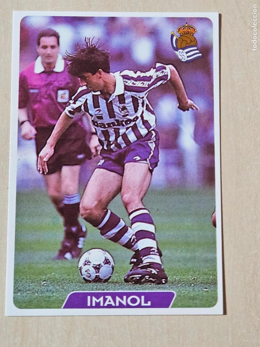 Cromos de f&uacute;tbol: N&ordm; 190 IMANOL - MUNDICROMO 95 96 FICHAS DE LA LIGA - REAL SOCIEDAD