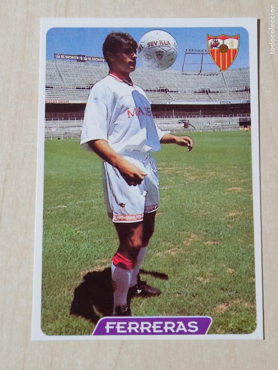 Cromos de f&uacute;tbol: N&ordm; 85 FERRERAS - MUNDICROMO 95 96 FICHAS DE LA LIGA - SEVILLA