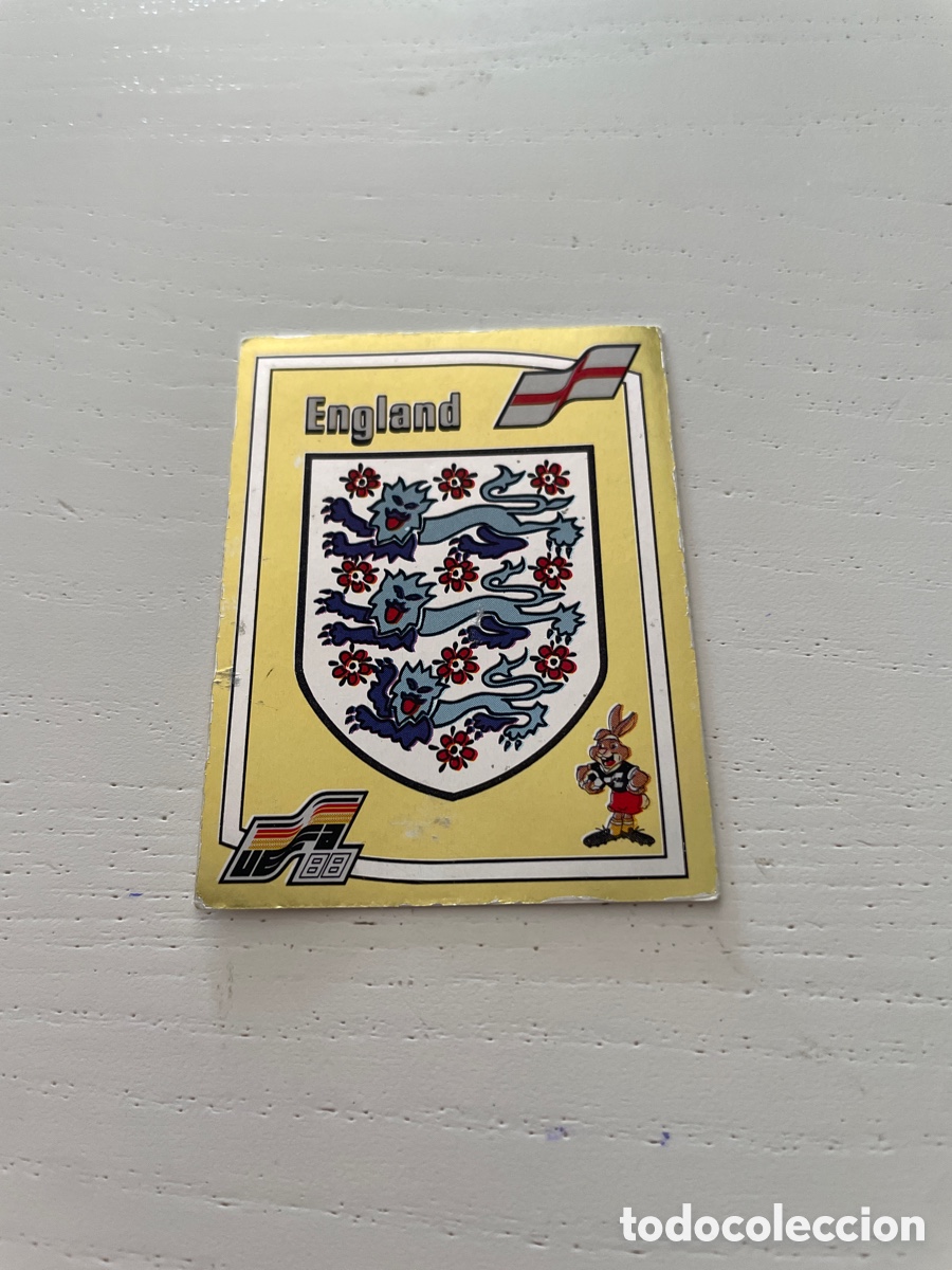Cromos de f&uacute;tbol: EURO 88 cromo 158 ENGLAND sin pegar Panini