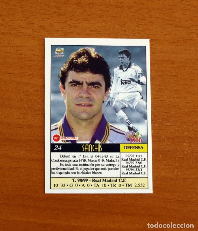 Cromos de f&uacute;tbol: Real Madrid - N&ordm; 24, Sanchis - Mundicromo Las Fichas de la Liga 1999-2000, 99-00 -Mundi Cromo