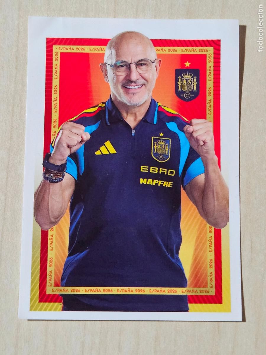Cromos de f&uacute;tbol: # 7 DE LA FUENTE Selecci&oacute;n Espa&ntilde;a colecci&oacute;n Carrefour Mundial 2026
