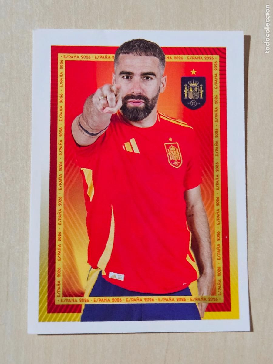 Cromos de f&uacute;tbol: # 15 CARVAJAL Selecci&oacute;n Espa&ntilde;a colecci&oacute;n Carrefour Mundial 2026