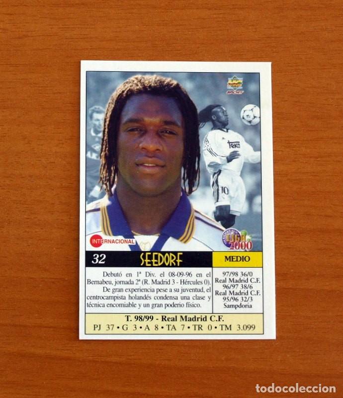 Cromos de f&uacute;tbol: Real Madrid - N&ordm; 32, Seedorf - Mundicromo Las Fichas de la Liga 1999-2000, 99-00 -Mundi Cromo