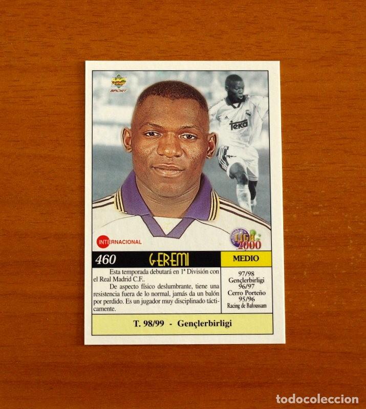 Fu&szlig;ball-Sticker: Real Madrid- N&ordm; 460, Geremi - &Uacute;ltima Hora - Las Fichas de la Liga Mundicromo 1999-2000, 99-00