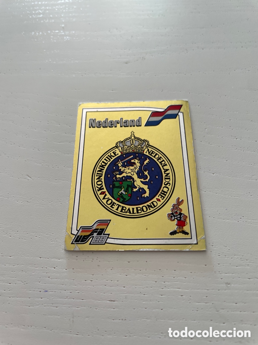 Fu&szlig;ball-Sticker: EURO 88 cromo 212 NEDERLAND sin pegar Panini