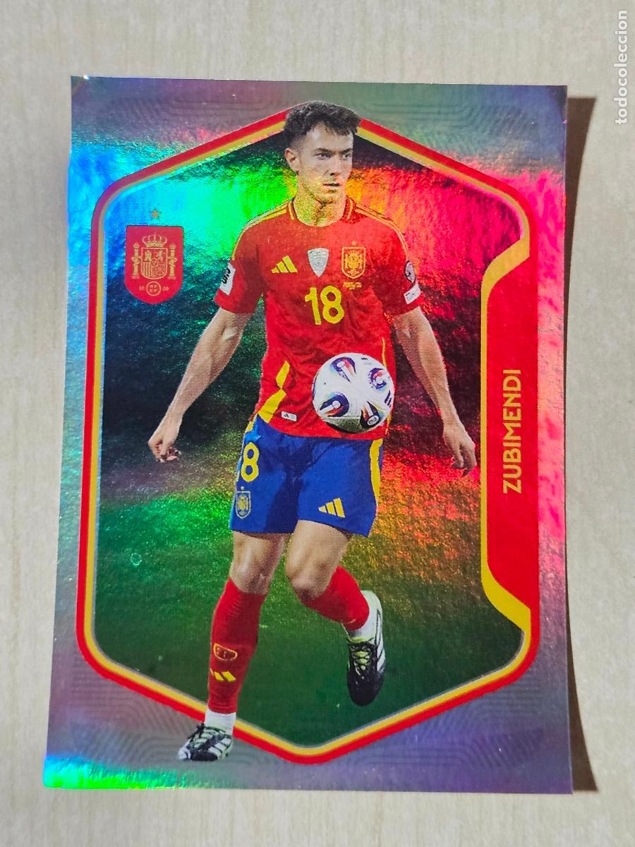Fu&szlig;ball-Sticker: # 34 ZUBIMENDI Selecci&oacute;n Espa&ntilde;a colecci&oacute;n Carrefour Mundial 2026