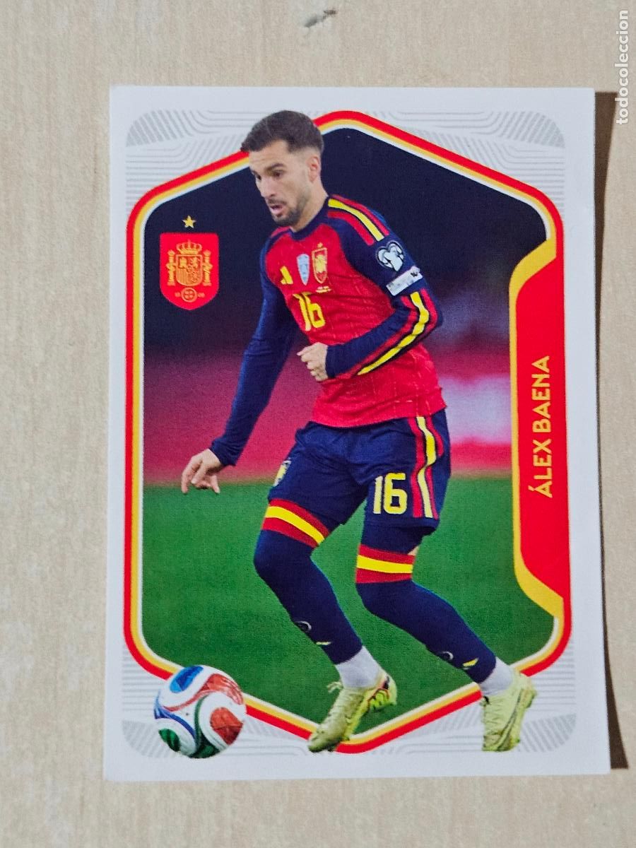 Fu&szlig;ball-Sticker: # 44 ALEX BAENA Selecci&oacute;n Espa&ntilde;a colecci&oacute;n Carrefour Mundial 2026