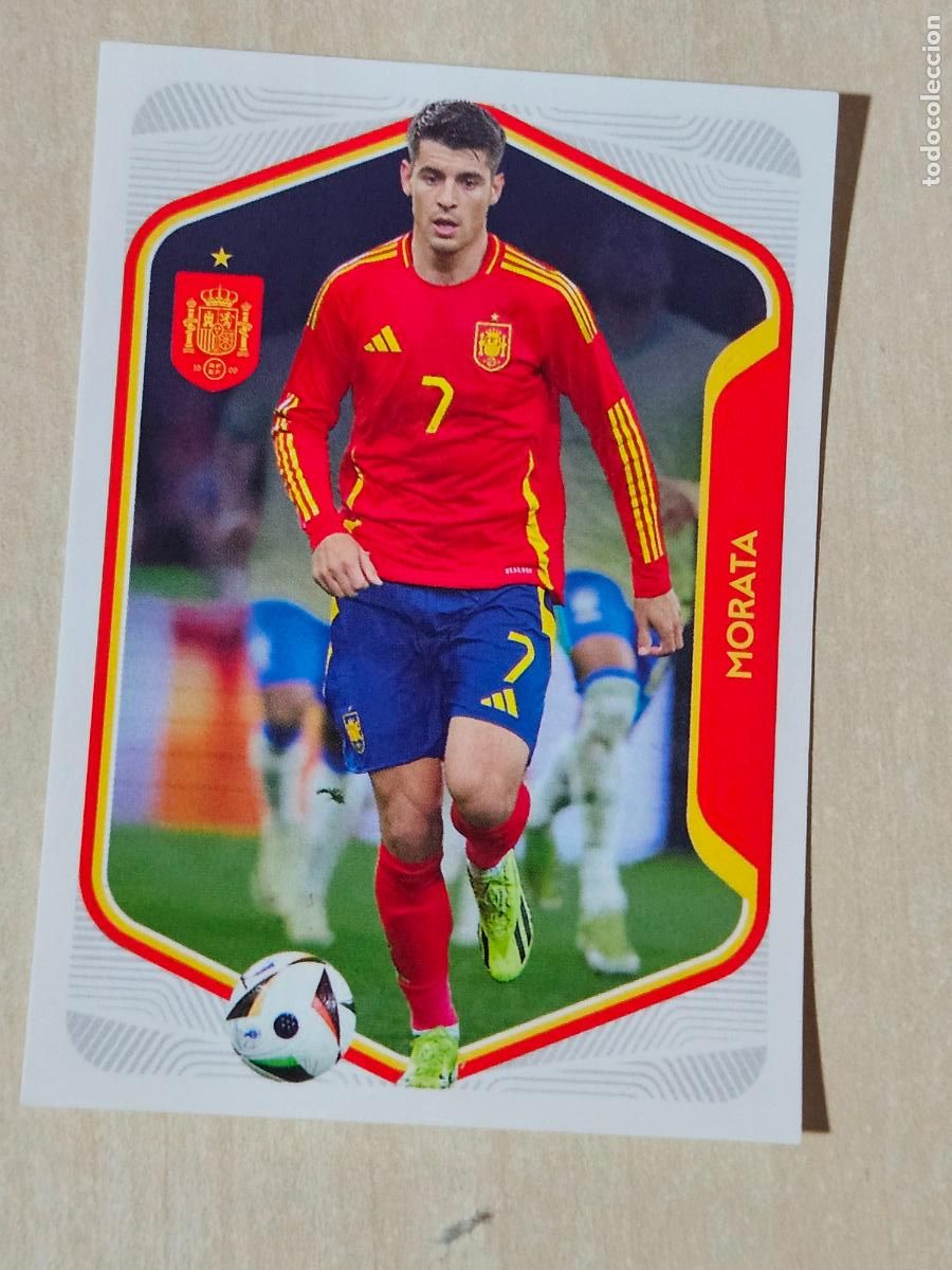 Figurine di Calcio: # 55 MORATA Selecci&oacute;n Espa&ntilde;a colecci&oacute;n Carrefour Mundial 2026