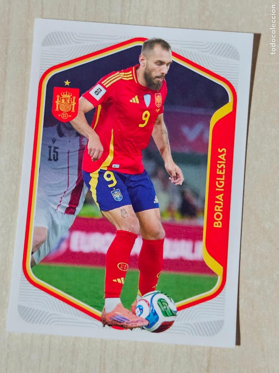 Figurine di Calcio: # 56 BORJA IGLESIAS Selecci&oacute;n Espa&ntilde;a colecci&oacute;n Carrefour Mundial 2026