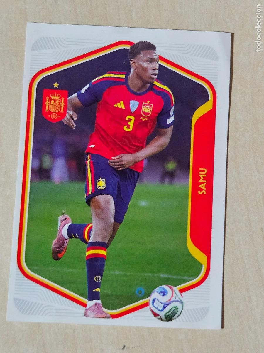 Figurine di Calcio: # 57 SAMU Selecci&oacute;n Espa&ntilde;a colecci&oacute;n Carrefour Mundial 2026