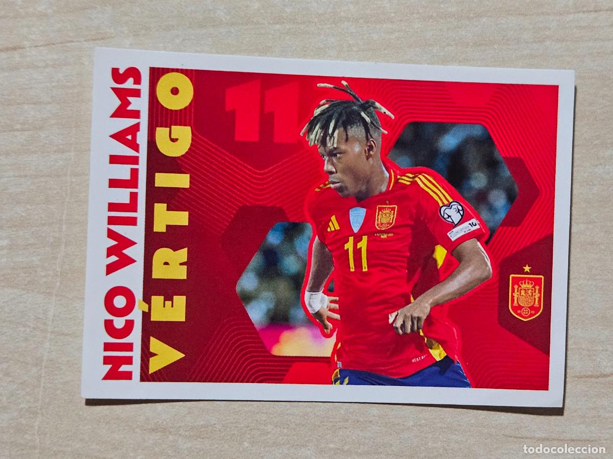 Figurine di Calcio: # 72 NICO WILLIAMS Selecci&oacute;n Espa&ntilde;a colecci&oacute;n Carrefour Mundial 2026