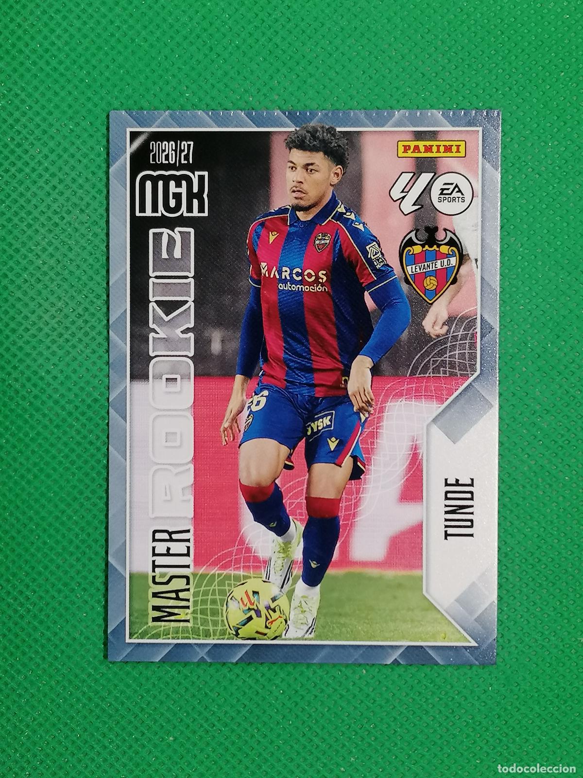 Fu&szlig;ball-Sticker: 421 TUNDE LEVANTE MASTER ROOKIE ⚽ MEGACRACKS LIGA 2026 2027 26 27 ⚽