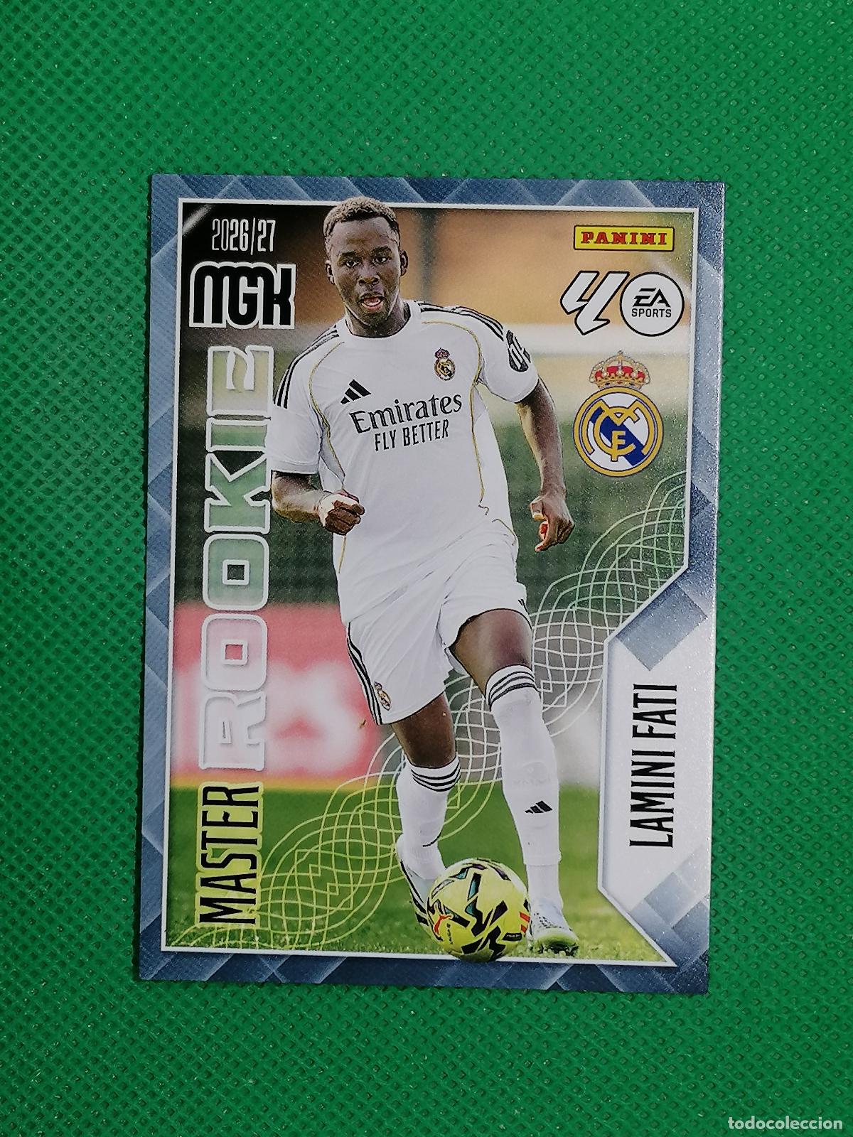 Football Stickers: 416 LAMINI FATI REAL MADRID MASTER ROOKIE ⚽ MEGACRACKS LIGA 2026 2027 26 27 ⚽