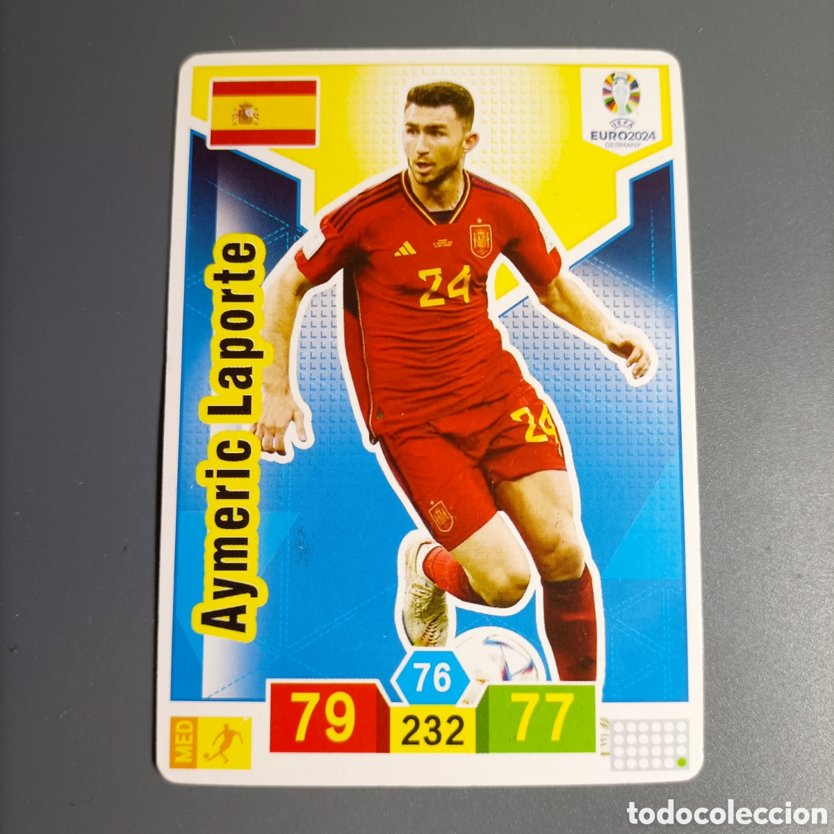 Cromos de f&uacute;tbol: ADRENALYN UEFA EURO 2024 ALEMANIA (ESPA&Ntilde;A) AYMERIC LAPORTE