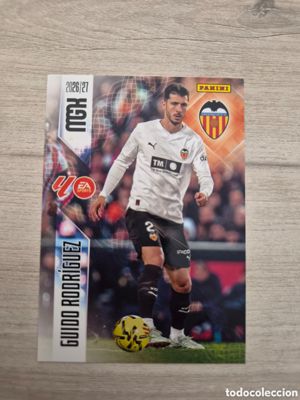 Cromos de f&uacute;tbol: N&deg;353 Valencia Guido Rodr&iacute;guez Megacracks 26/27