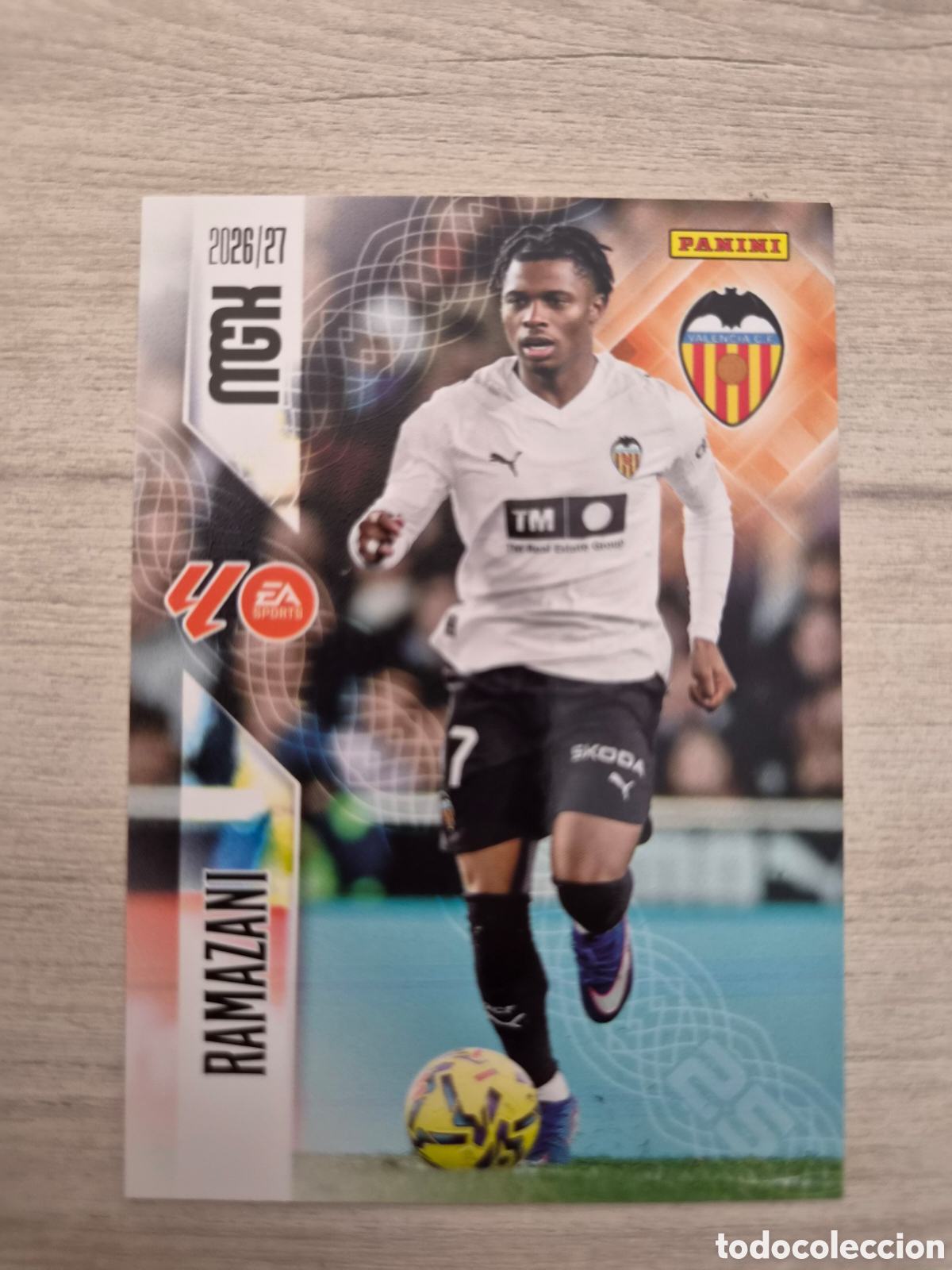 Cromos de f&uacute;tbol: N&deg;357 Valencia Ramazani Megacracks 26/27