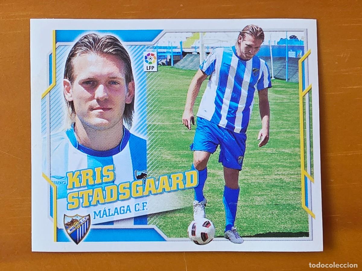 Cromos de f&uacute;tbol: 7 B Kris Stadsgaard, M&aacute;laga CF, Coloca, Panini Ediciones Liga Este 2010 2011 10 11