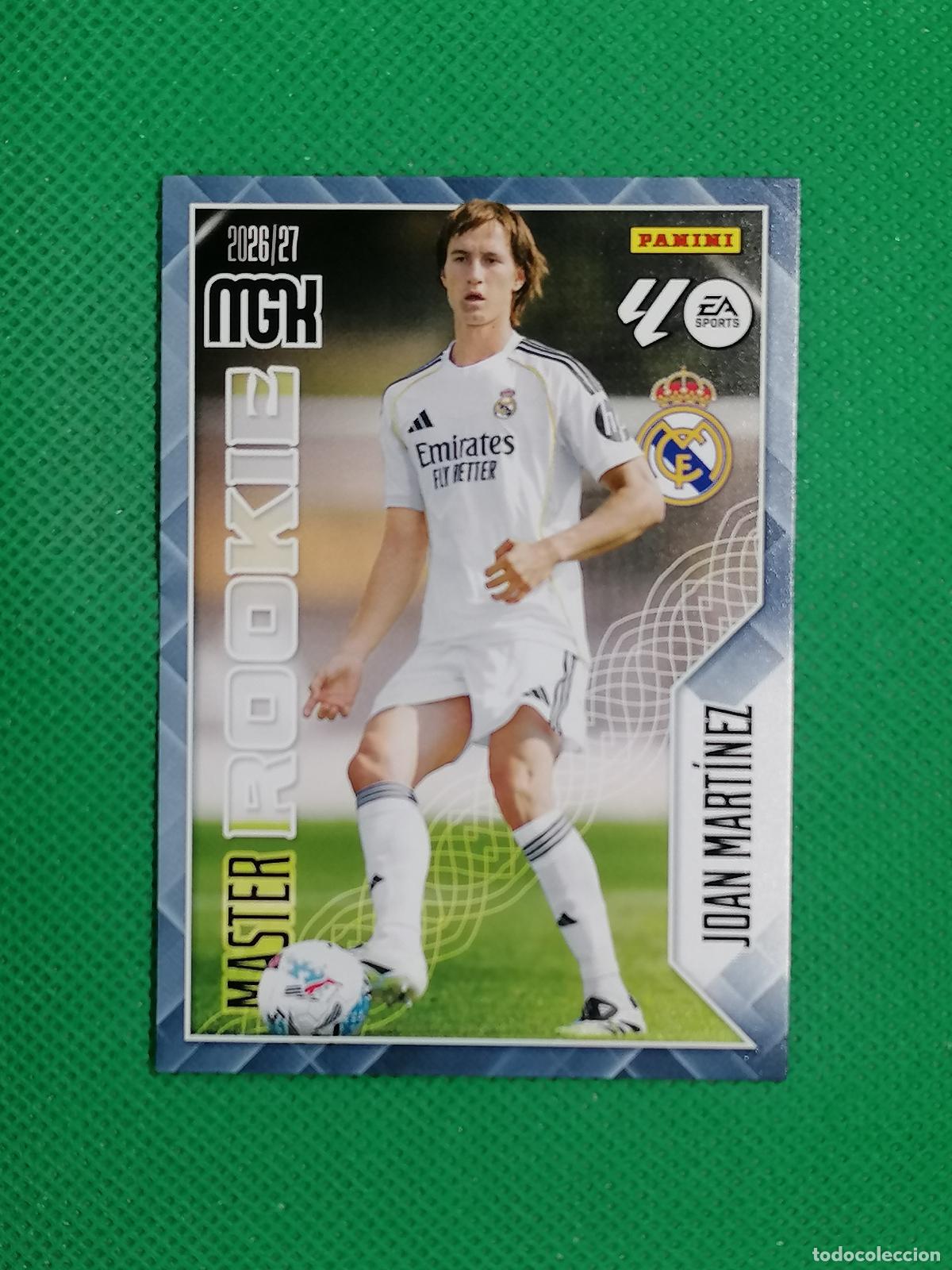 Cromos de f&uacute;tbol: 413 JOAN MARTINEZ REAL MADRID MASTER ROOKIE ⚽ MEGACRACKS LIGA 2026 2027 26 27 ⚽