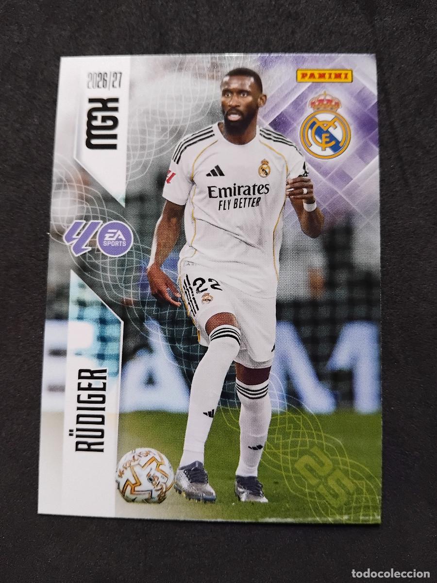 Cromos de f&uacute;tbol: R&Uuml;DIGER - Real Madrid 223 - LALIGA PANINI MGK MEGACRACKS 2026-27 2026 2027 Mega cracks trading cards