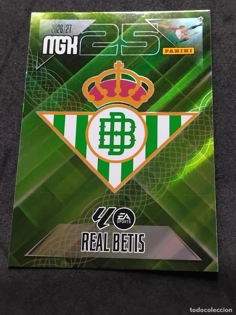 Cromos de f&uacute;tbol: ESCUDO Real Betis 91 - LALIGA PANINI MGK MEGACRACKS 2026-27 2026 2027 Mega cracks trading cards