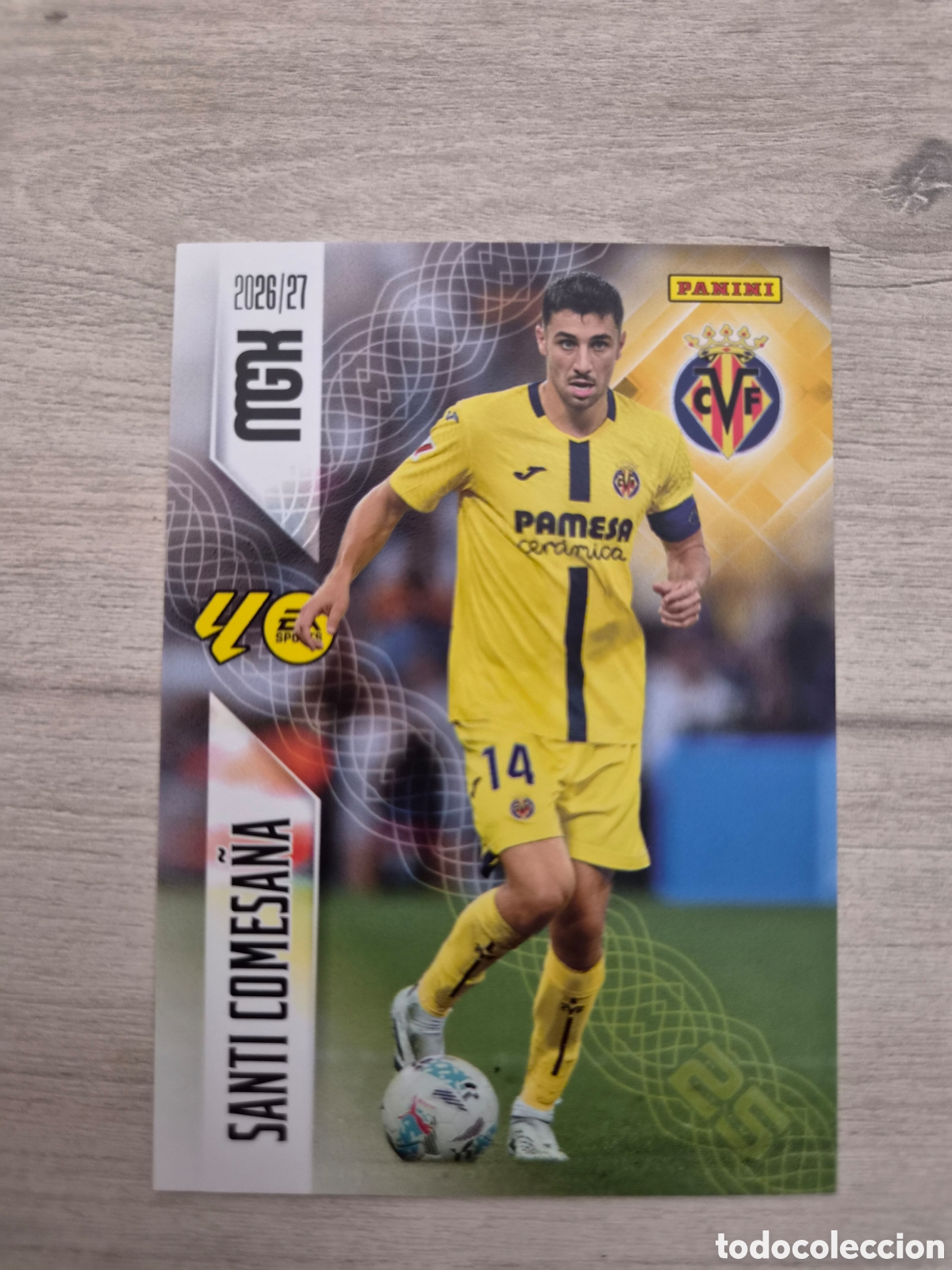 Cromos de f&uacute;tbol: N&deg;370 Villarreal Santi Comesa&ntilde;a Megacracks 26/27