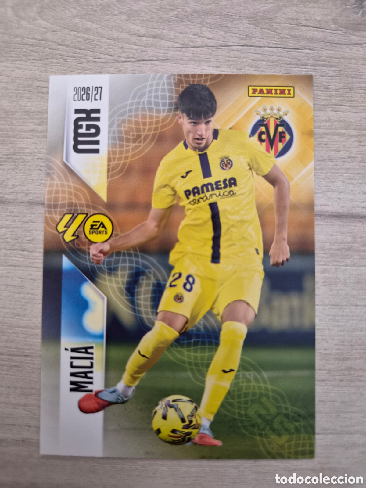 Cromos de f&uacute;tbol: N&deg;371 Villarreal Maci&aacute; Megacracks 26/27
