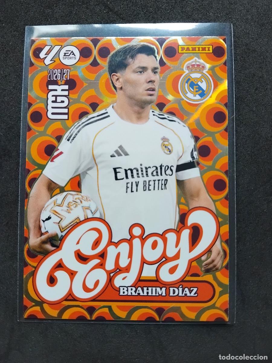 Cromos de f&uacute;tbol: BRAHIM D&Iacute;AZ ENJOY - Real Madrid 380 - LALIGA PANINI MGK MEGACRACKS 2026-27 2026 2027 Mega cracks