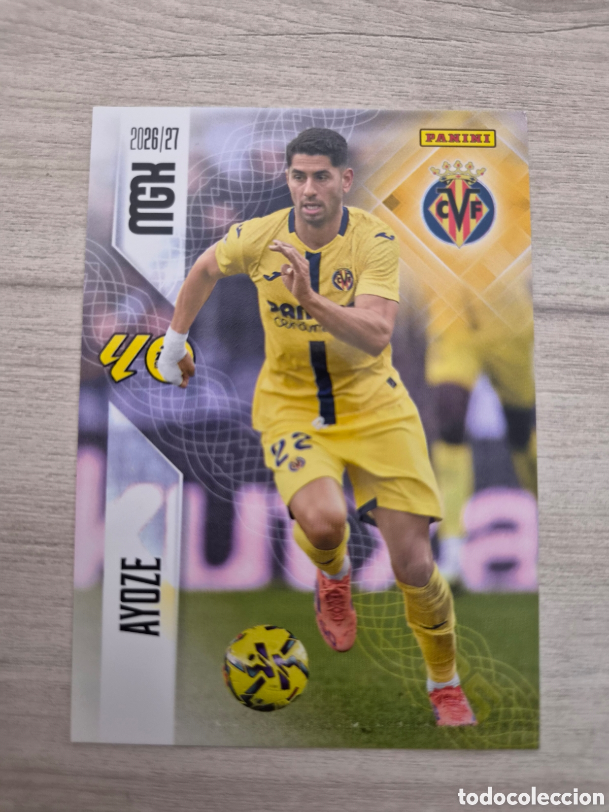 Cromos de f&uacute;tbol: N&deg;377 Villarreal Ayoze Megacracks 26/27