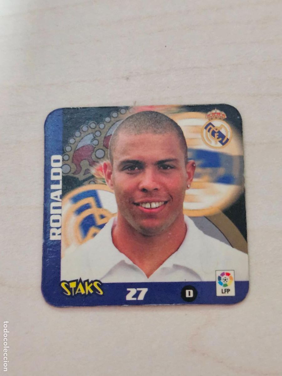 Cromos de f&uacute;tbol: 27 RONALDO REAL MADRID STAK IMAN NEVERA 2003-2004 LIGA FUTBOL STAKS 03-04