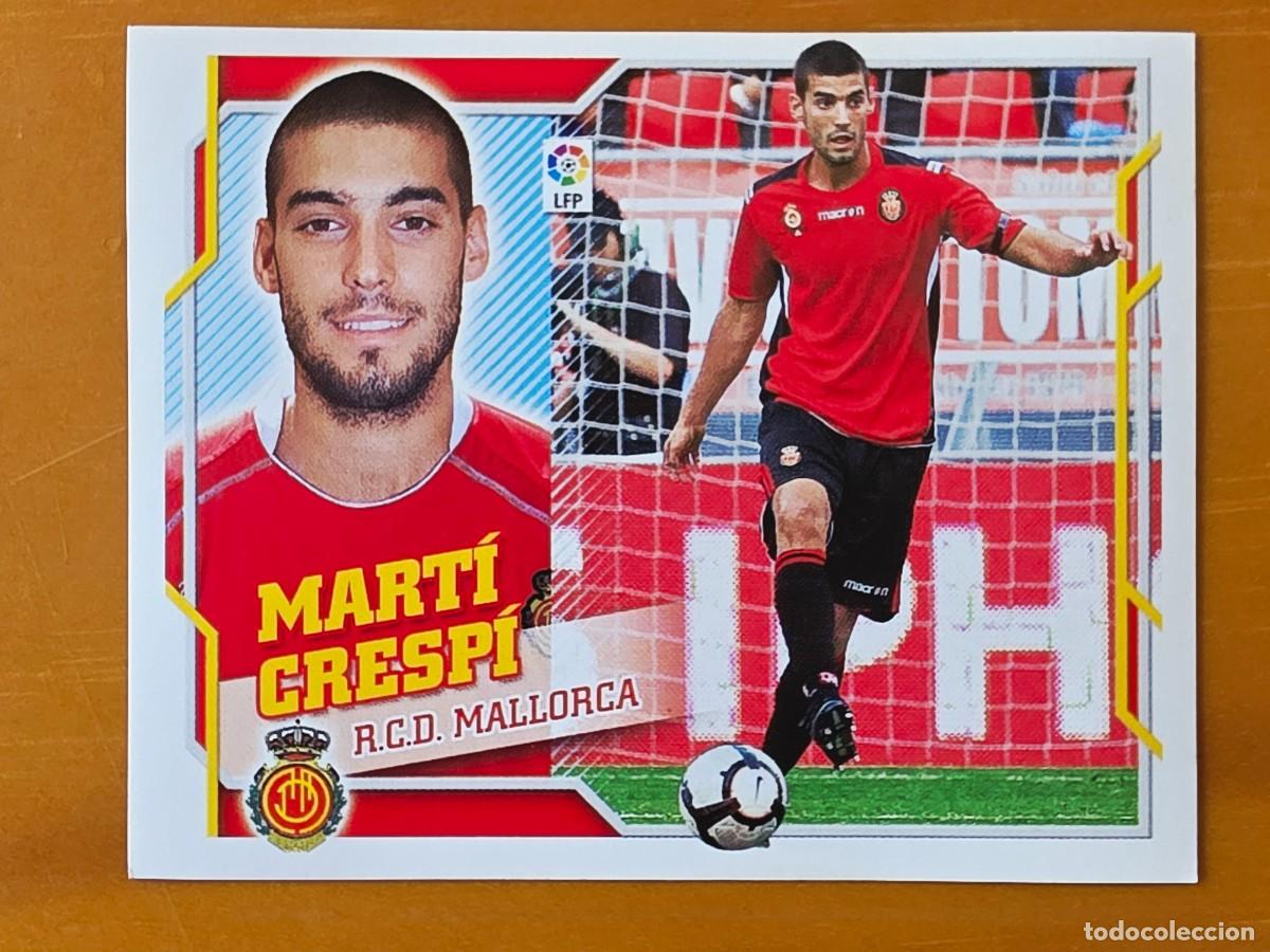 Football Stickers: 4 B Mart&iacute; Cresp&iacute;, RCD Mallorca, Coloca, Panini Ediciones Liga Este 2010 2011 10 11