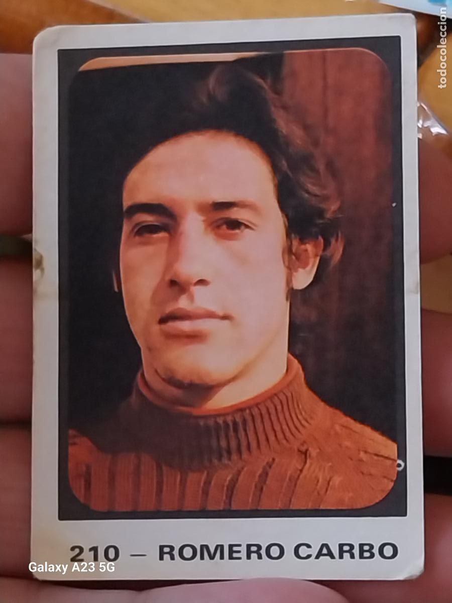 Fu&szlig;ball-Sticker: ROMERO CARBO RUIZ ROMERO URUGUAY CROMO 210 CAMPEONATOS MUNDIALES MUNICH 74 NUNCA PEGADO