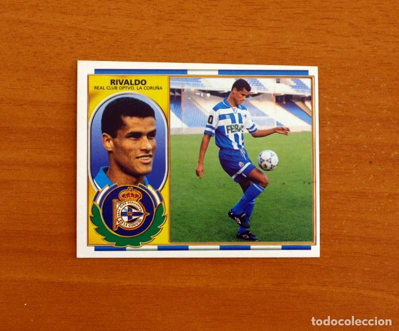 Fu&szlig;ball-Sticker: Deportivo de la Coru&ntilde;a -Rivaldo -Coloca -Rookie - Ediciones Este Liga 1996-1997, 96-97 -Nunca Pegado