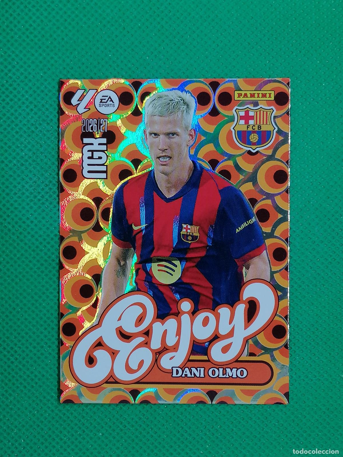 Fu&szlig;ball-Sticker: 381 DANI OLMO BARCELONA ENJOY ⚽ MEGACRACKS LIGA 2026 2027 26 27 ⚽