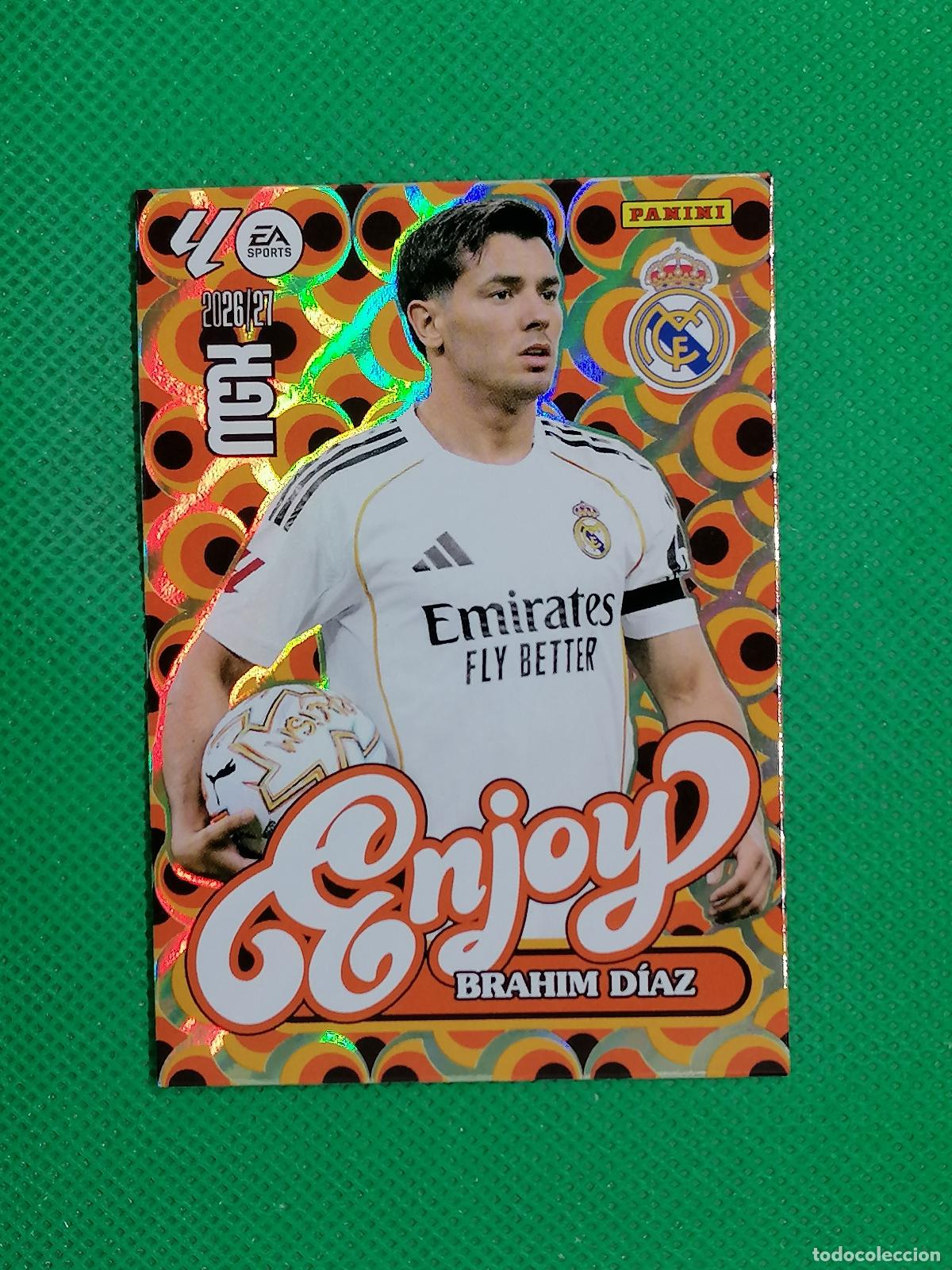Fu&szlig;ball-Sticker: 380 BRAHIM DIAZ REAL MADRID ENJOY ⚽ MEGACRACKS LIGA 2026 2027 26 27 ⚽