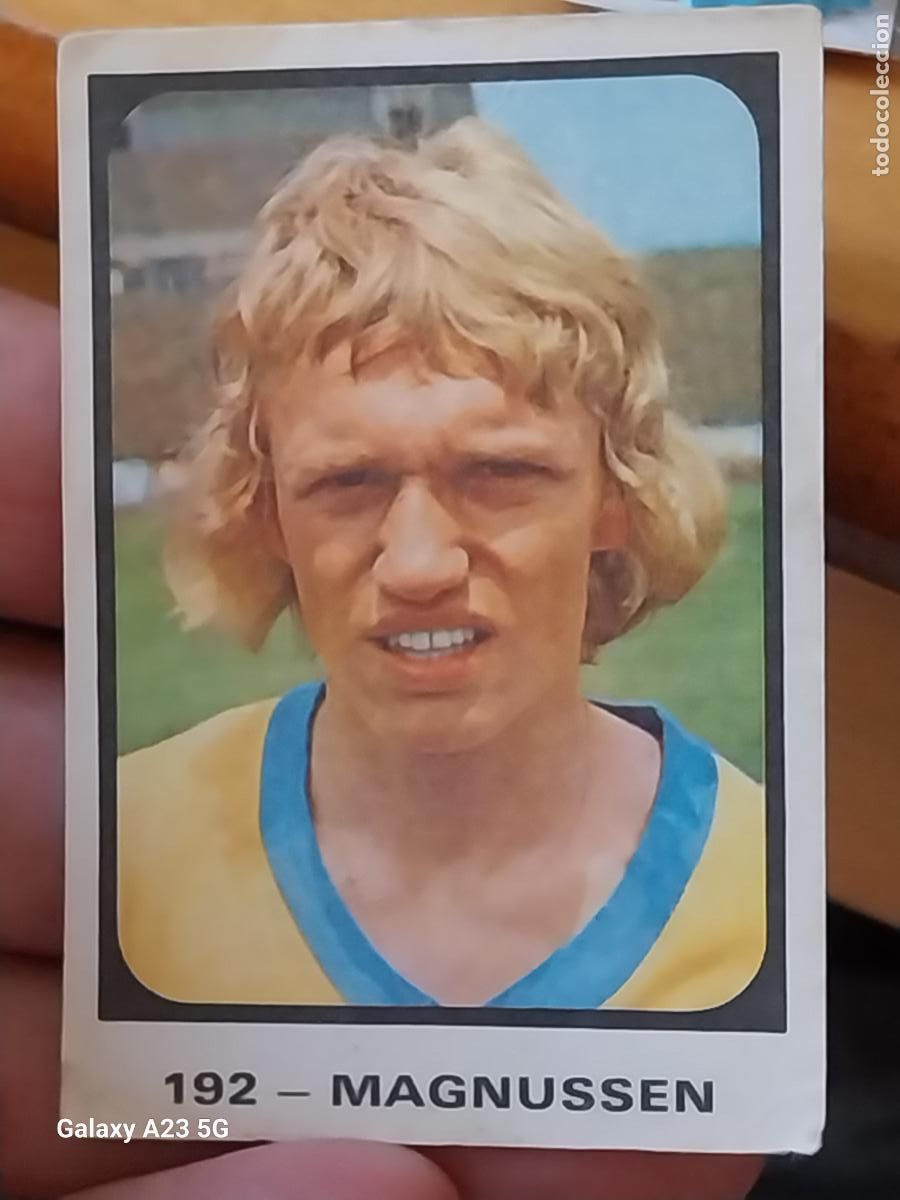 Cromos de f&uacute;tbol: MAGNUSSEN RUIZ ROMERO SUECIA CROMO 192 ** CAMPEONATOS MUNDIALES MUNICH 74 NUNCA PEGADO
