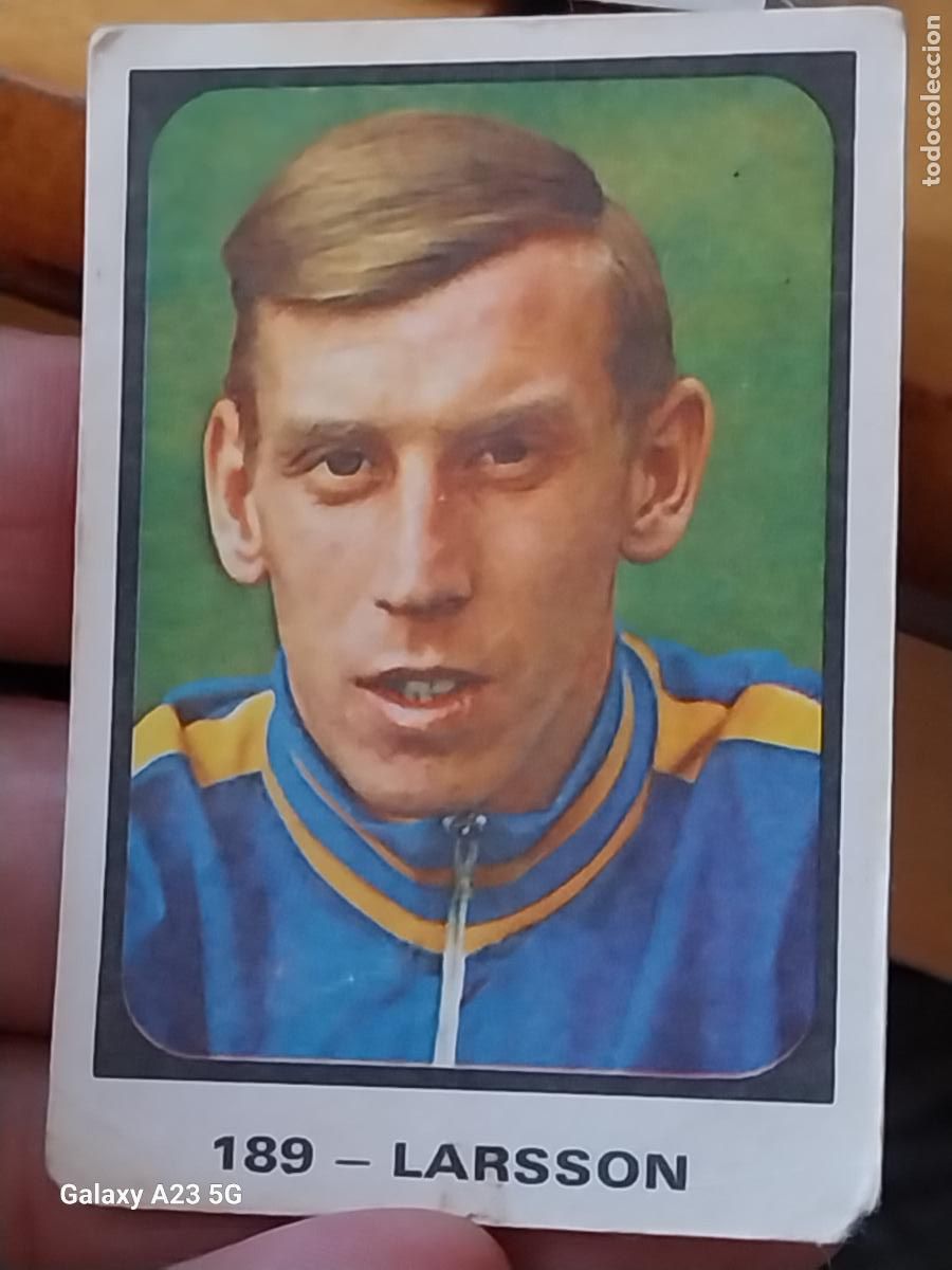 Cromos de f&uacute;tbol: LARSSON RUIZ ROMERO SUECIA CROMO 189 ** CAMPEONATOS MUNDIALES MUNICH 74 NUNCA PEGADO