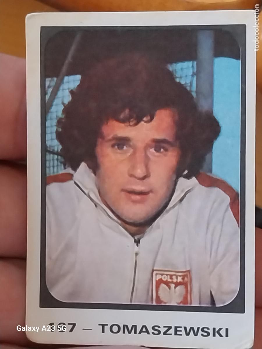 Cromos de f&uacute;tbol: TOMASZEWSKI RUIZ ROMERO POLONIA CROMO 167 ** CAMPEONATOS MUNDIALES MUNICH 74 NUNCA PEGADO