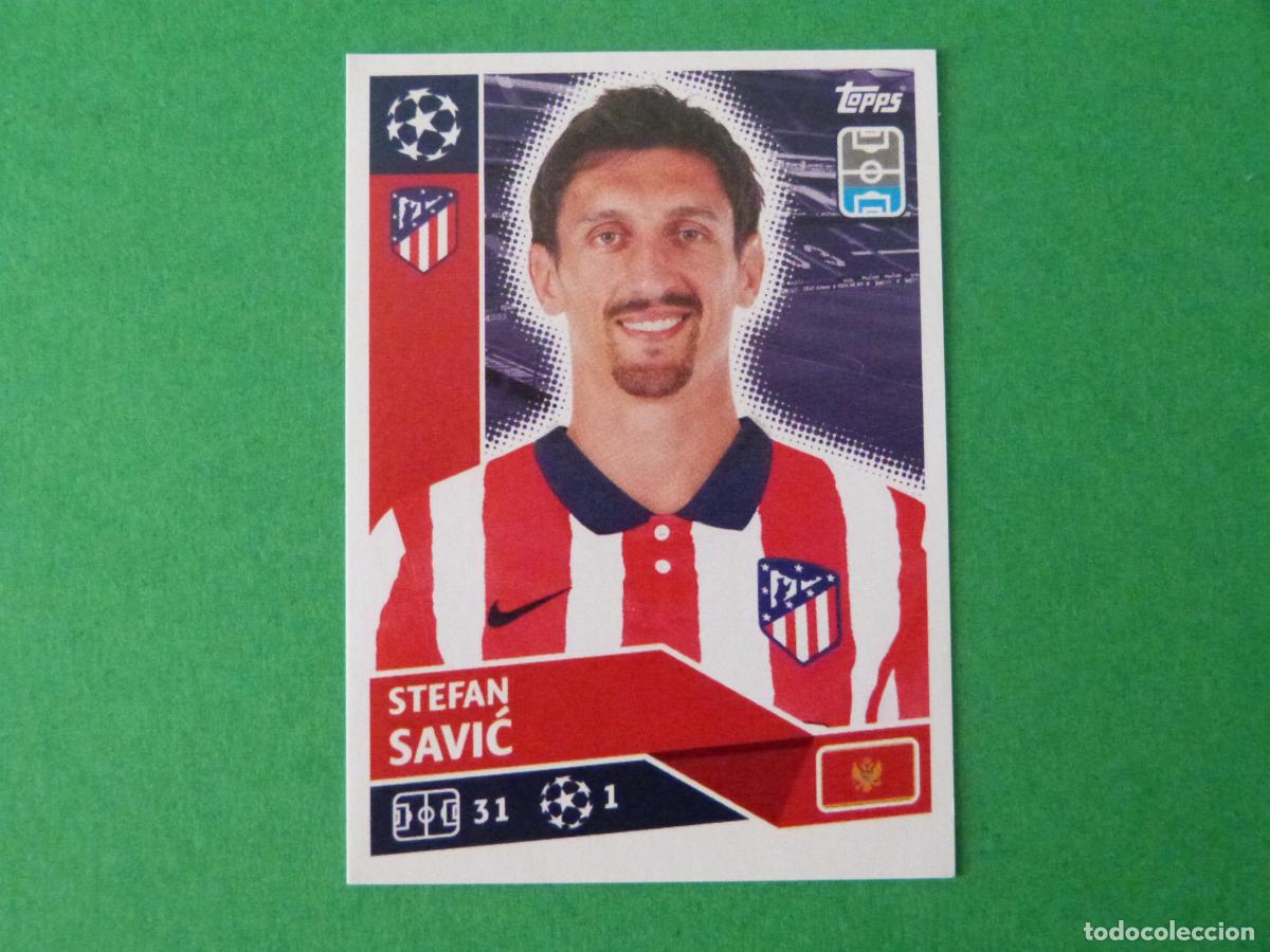 Cromos de f&uacute;tbol: CROMO FUTBOL SAVIC ATLETICO DE MADRID SIN PEGAR N&ordm; 8 CHAMPIONS LEAGUE 2020-2021/20-21 TOPPS