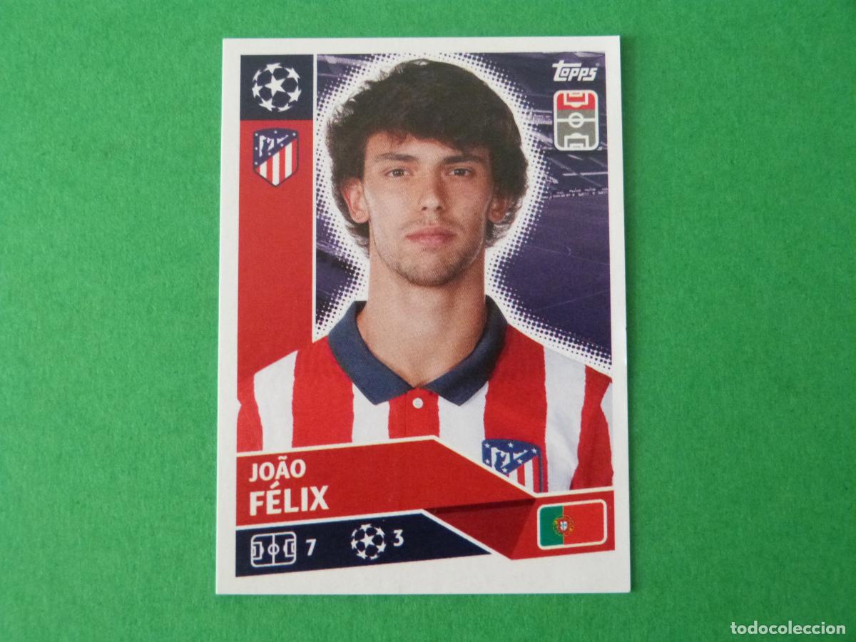 Cromos de f&uacute;tbol: CROMO FUTBOL JOAO FELIX ATLETICO DE MADRID SIN PEGAR N&ordm; 16 CHAMPIONS LEAGUE 2020-2021/20-21 TOPPS