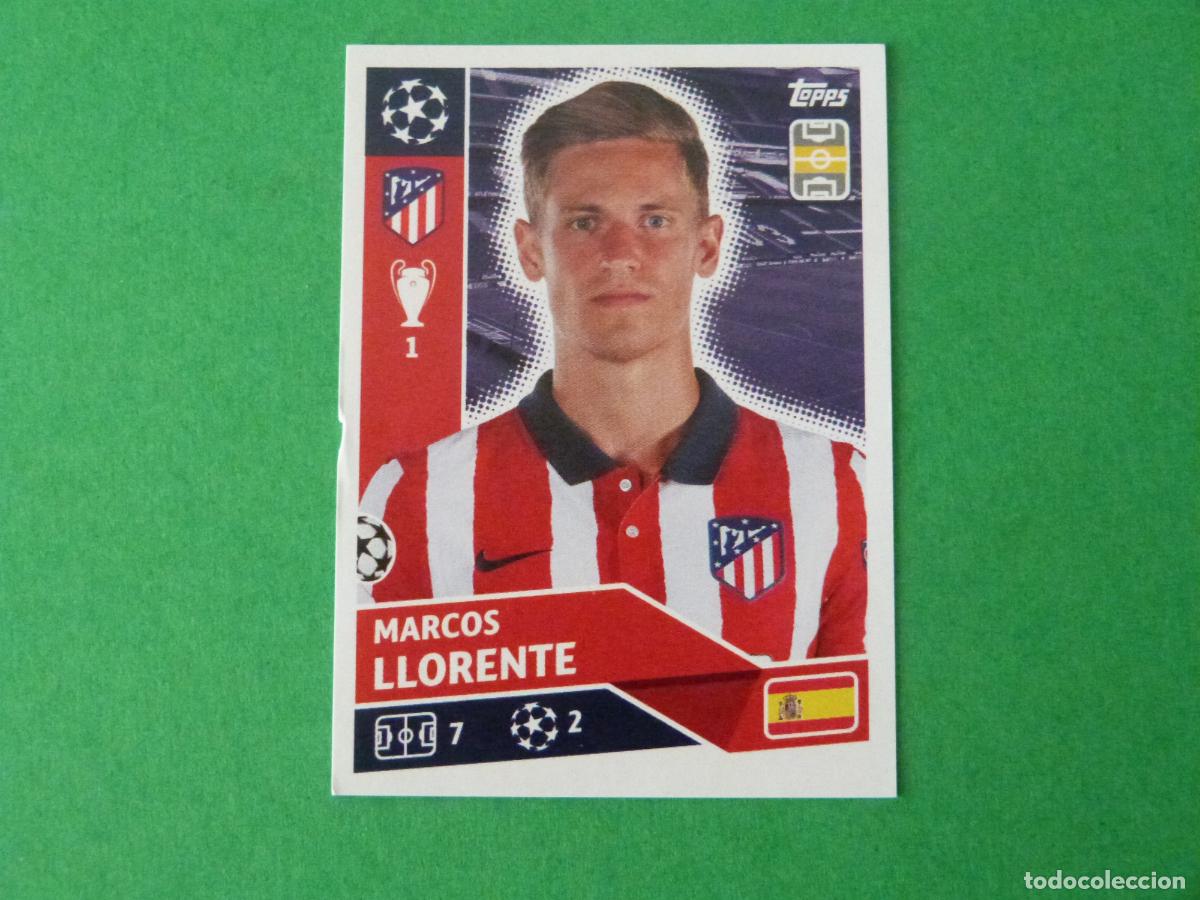 Cromos de f&uacute;tbol: CROMO FUTBOL LLORENTE ATLETICO DE MADRID SIN PEGAR N&ordm; 11 CHAMPIONS LEAGUE 2020-2021/20-21 TOPPS