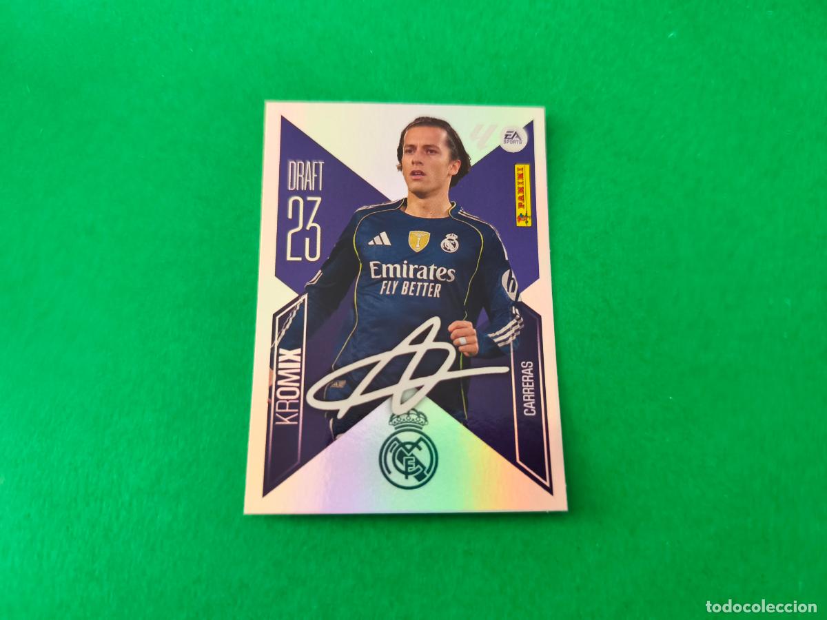 Cromos de f&uacute;tbol: CROMO FUTBOL CARRERAS REAL MADRID C.F. SIN PEGAR N&ordm; K5 KROMIX LIGA ESTE 2026-2027/26-27