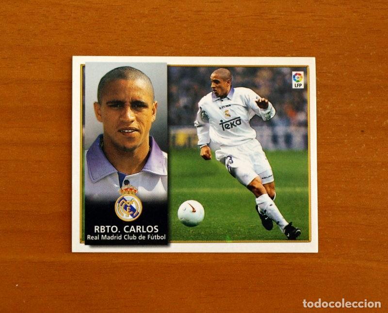 Cromos de f&uacute;tbol: Real Madrid - Roberto Carlos - Ediciones Este Liga 1998-1999, 98-99 - Nunca Pegado